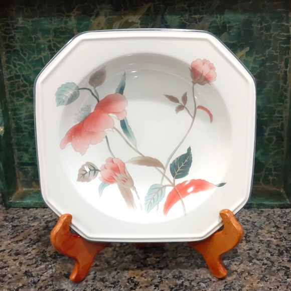 3 Mikasa Bowls Silk 🌺 Flowers  cereal soup EUC - Picture 1 of 5